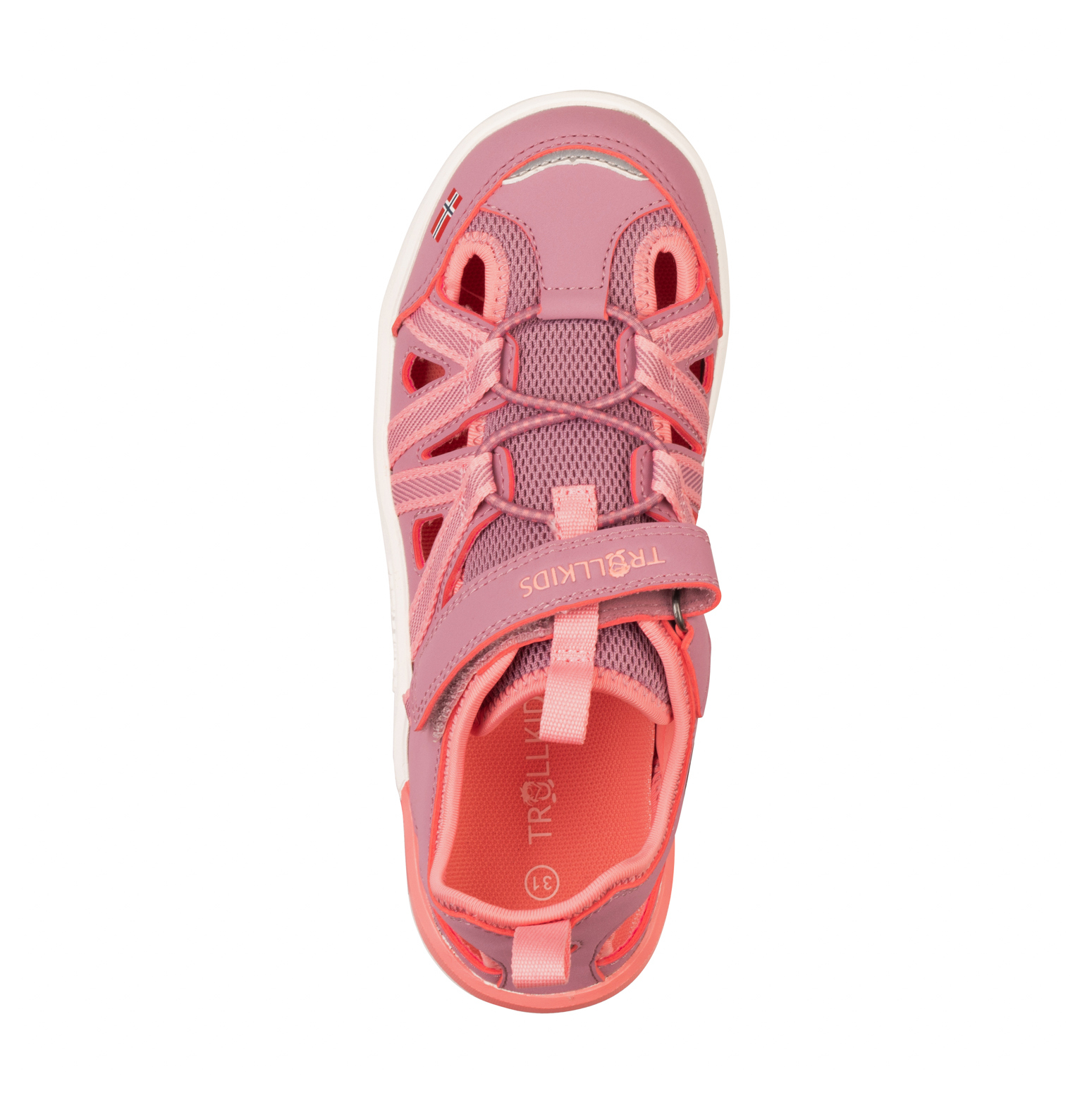 Trollkids Saltfjord Barefoot Sandalen peony rose/orchid
