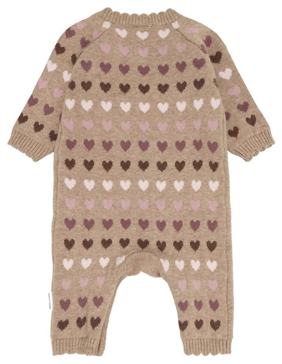 Hust & Claire Baby Jumpsuit Hearts Biscuit