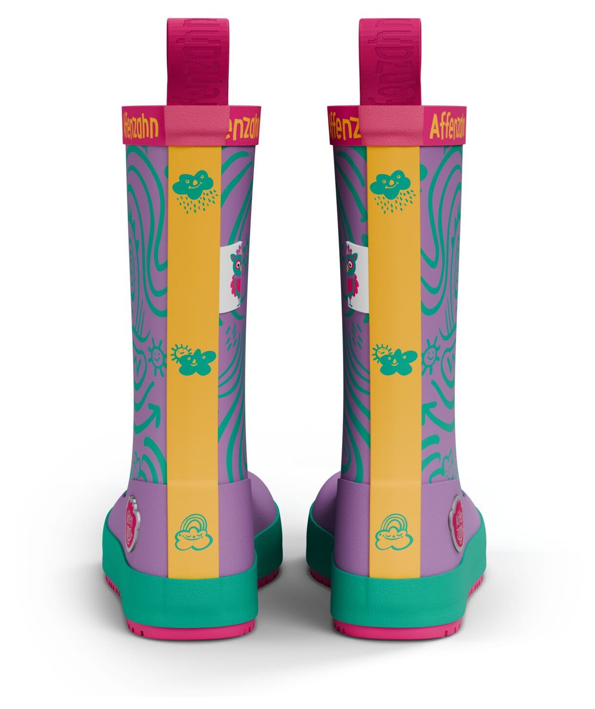 Affenzahn Gummistiefel Vegan Plashy Eule Lila