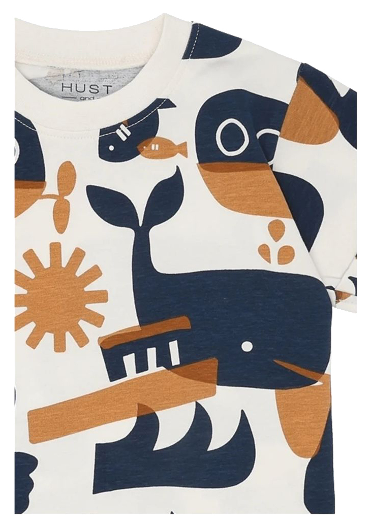 Hust & Claire Boy T-Shirt Oceanlife Snow White