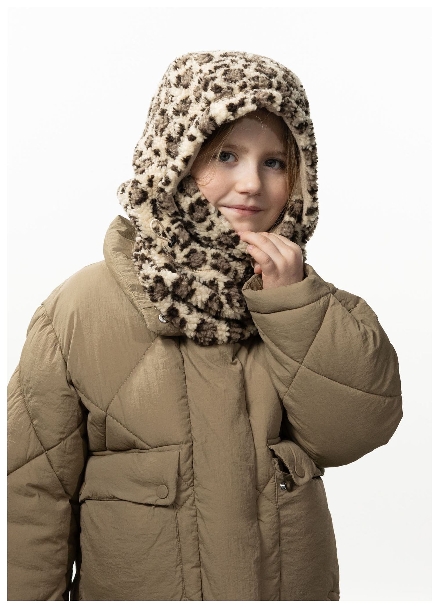 Barts Wintermütze Yaraa Hood print beige, Gr. 55