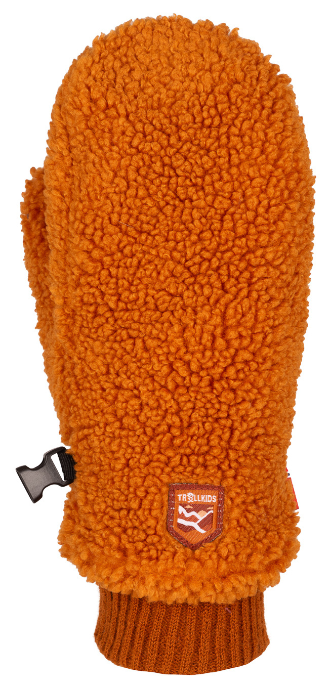 Trollkids Trollfjord Fleece Mitten Teak Brown