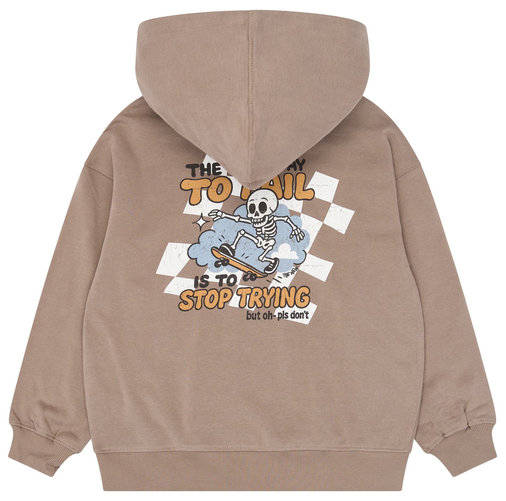 The New Boy Kapuzensweatshirt Skater taupe
