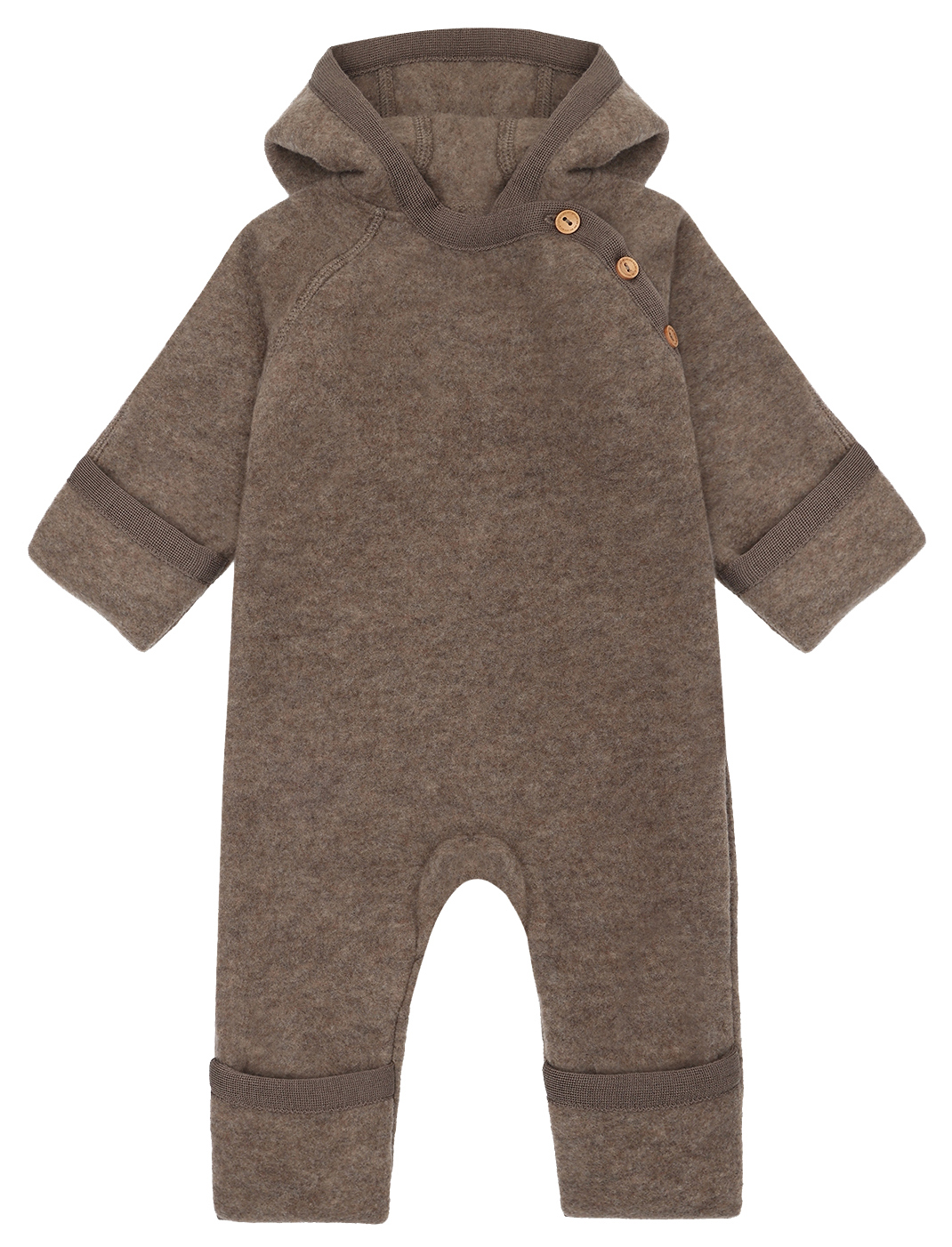 Hust & Claire Baby Wollfleece Overall Deer Melange