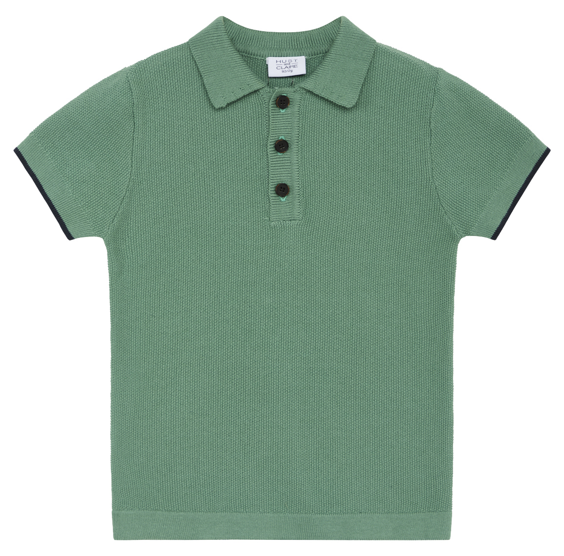 Hust & Claire P Knit Polo Spruce