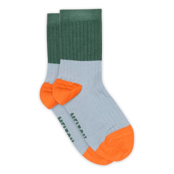 Melton Socken Block Colour demin