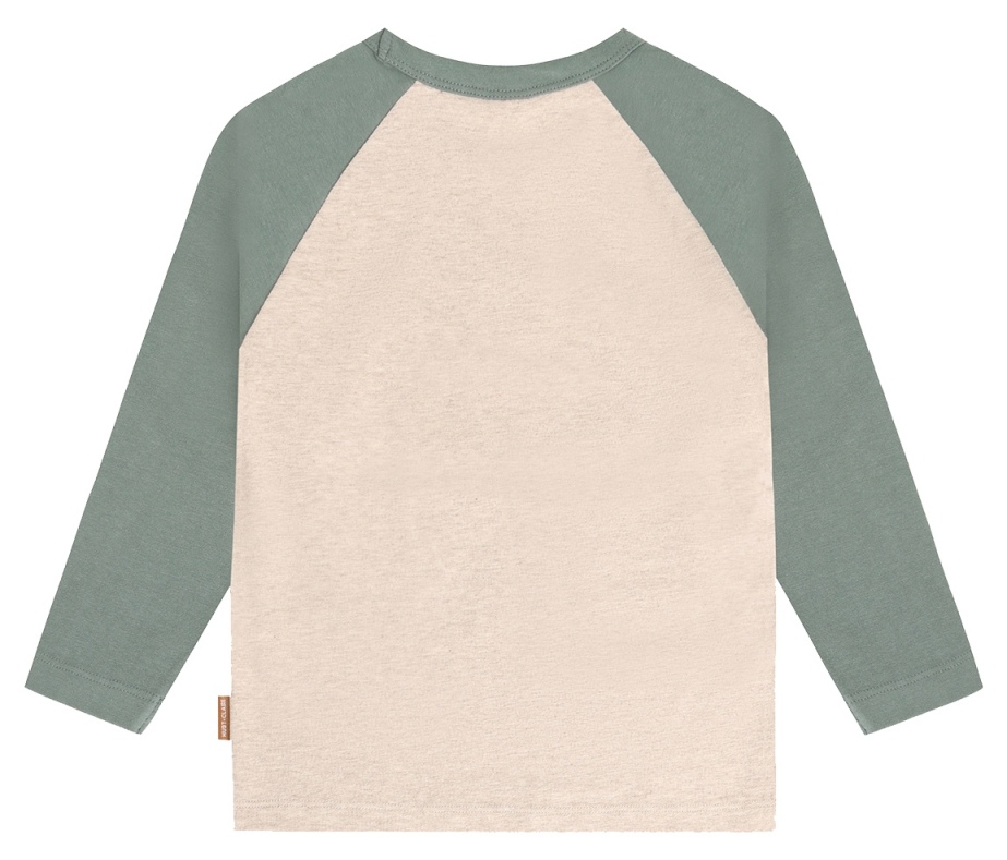 Hust & Claire Langarmshirt Wild Life Beige Melange