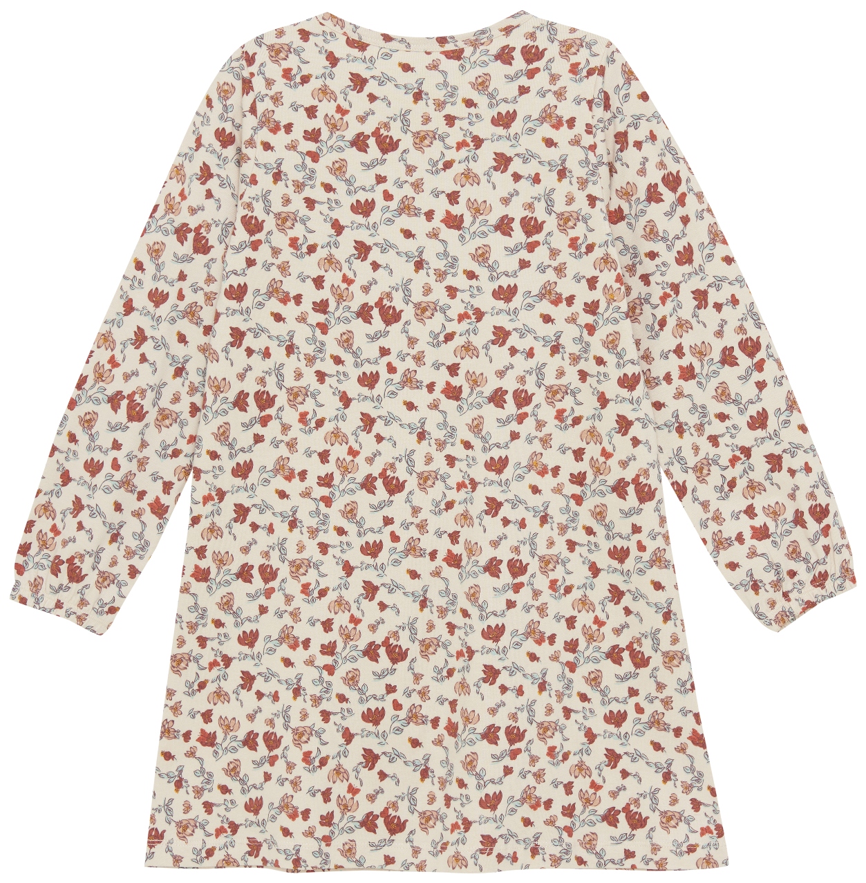 Minymo Girl Nachthemd langarm AOP sandshell