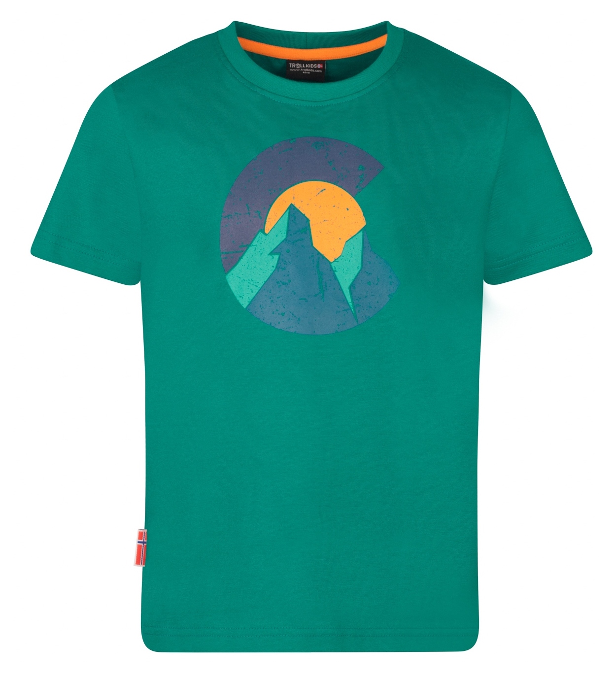 Trollkids Halsafjord T-Shirt Sea Green