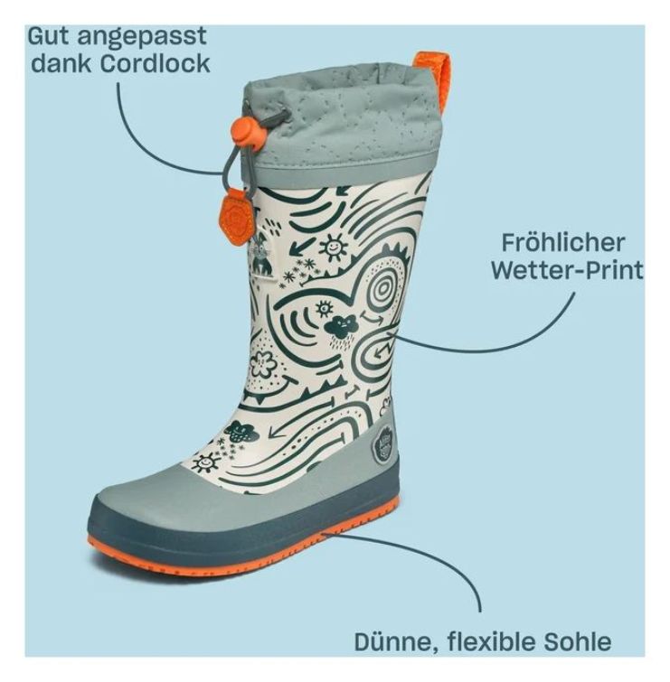 Affenzahn Gummistiefel Gefüttert Vegan Puddly Butterfly