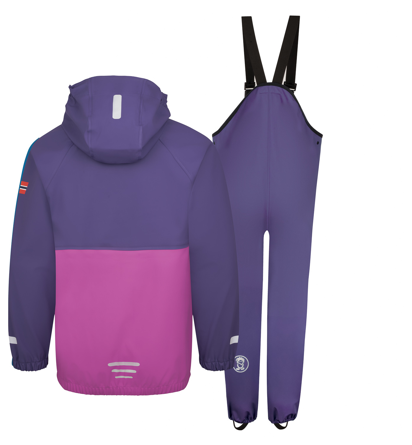 Trollkids Odda Regen Set XT mallow pink/violet blue