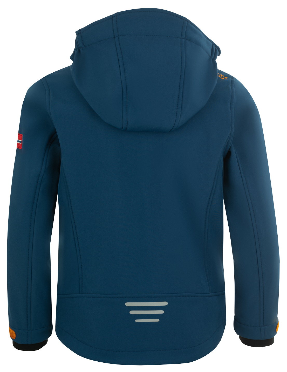 Trollkids Trollfjord Softshelljacke Mystic Blue Golden Yellow