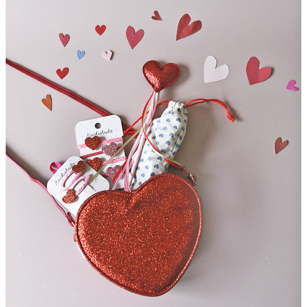 Rockahula Handtasche Love Heart Glitter