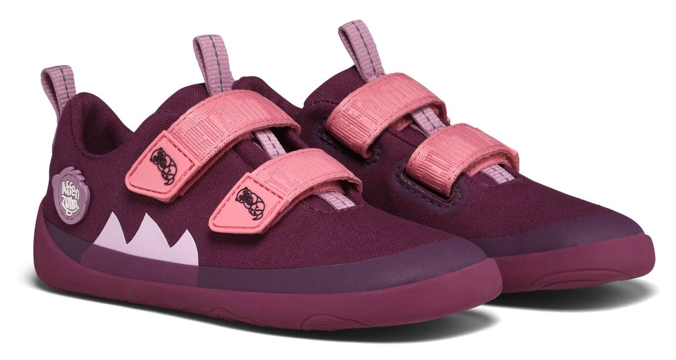 Affenzahn Halbschuh Baumwolle Lucky Otter Lila