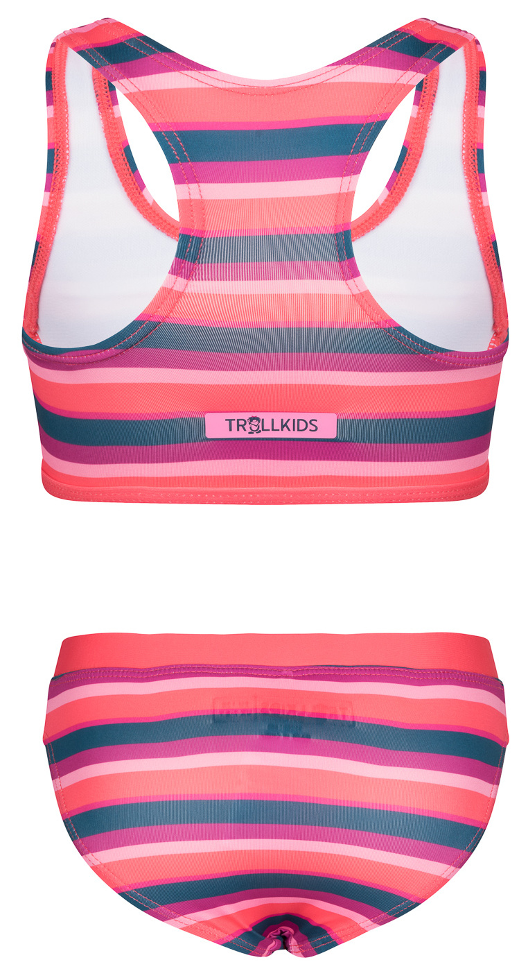 Trollkids Girls Kvalvika Bikini bright pink/watermelon