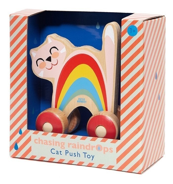 Petit Monkey Schiebetier Holz Katze