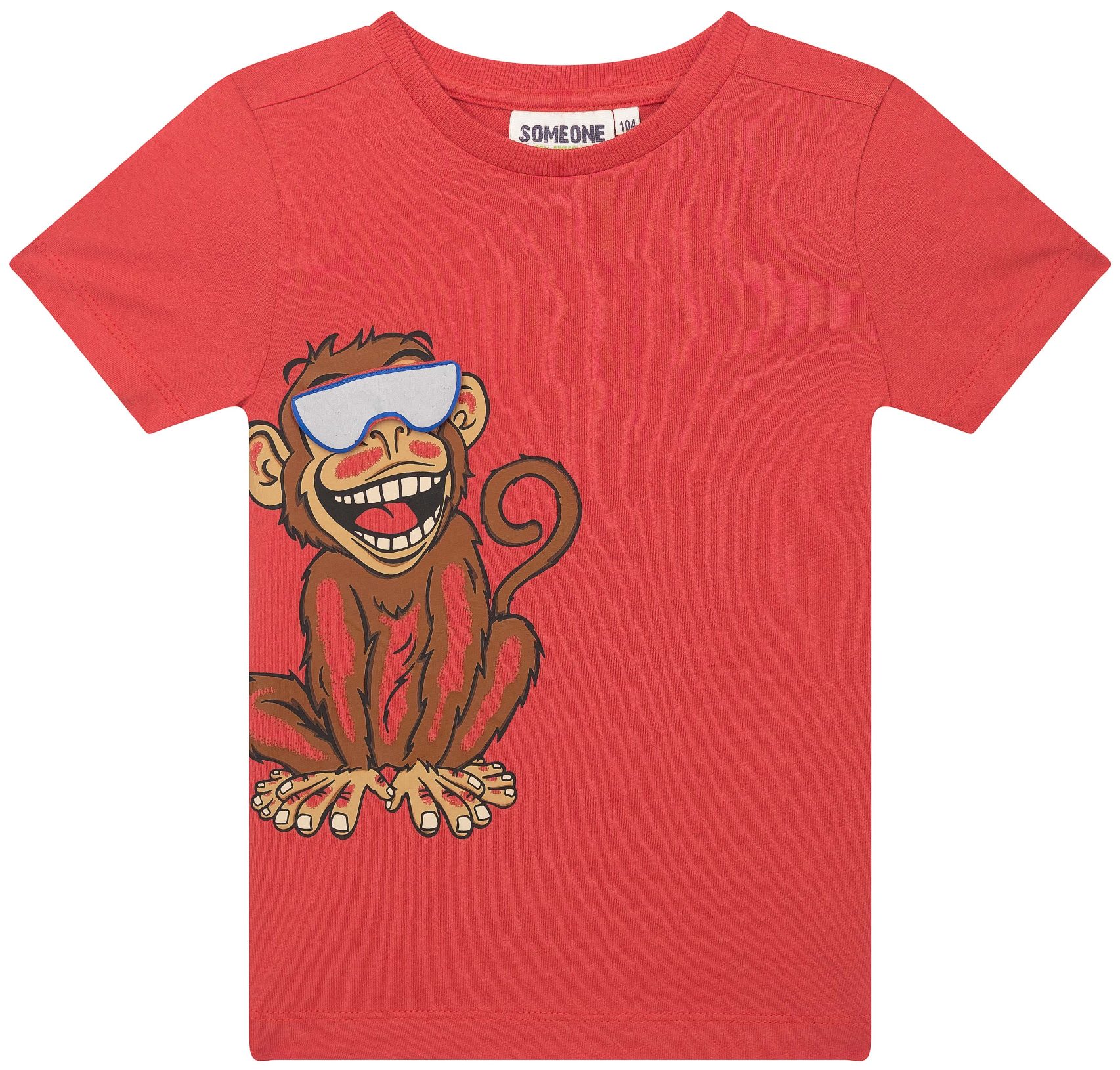 Someone Boy Kurzarmshirt Affe rot