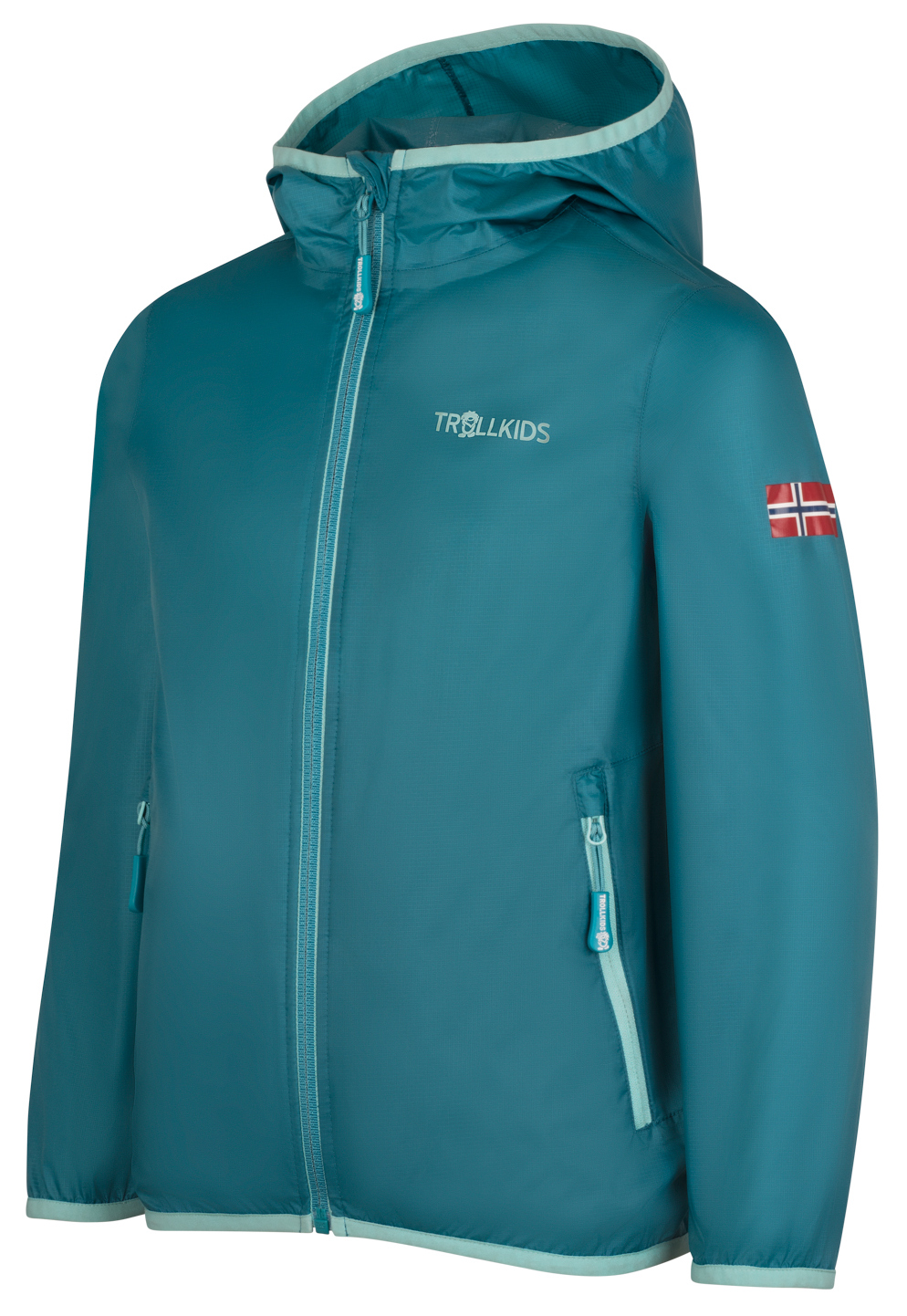 Trollkids Trolltunga Regenjacke teal/aqua