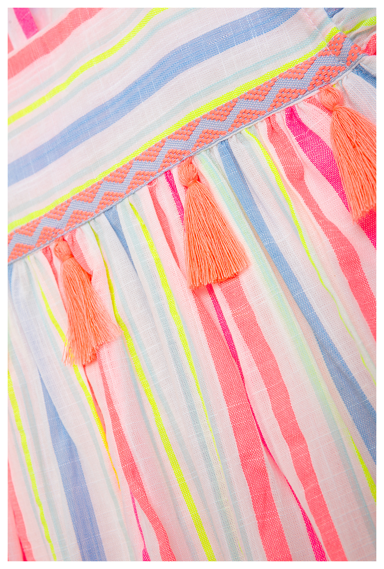Danamade Kleid Woven Stripe multicolor
