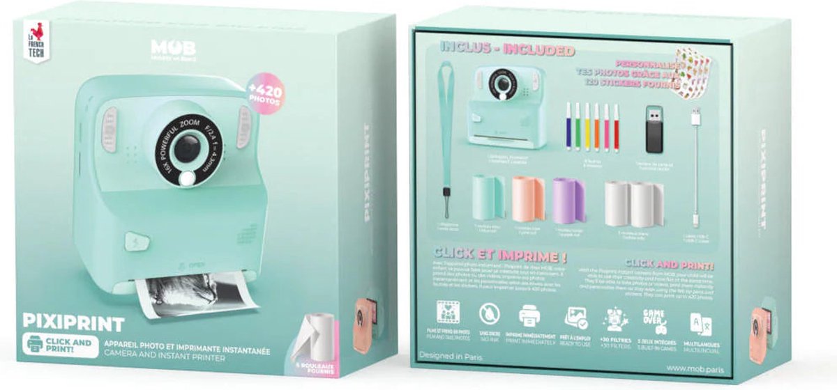 MOB PIXIPRINT - CLICK & PRINT - TURQUOISE
