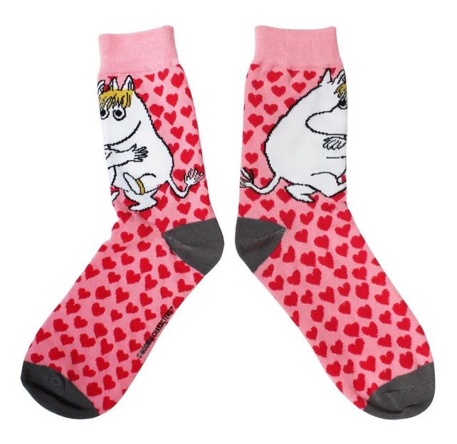 House of disaster Moomin Socken Heart Print Gr. 36-40