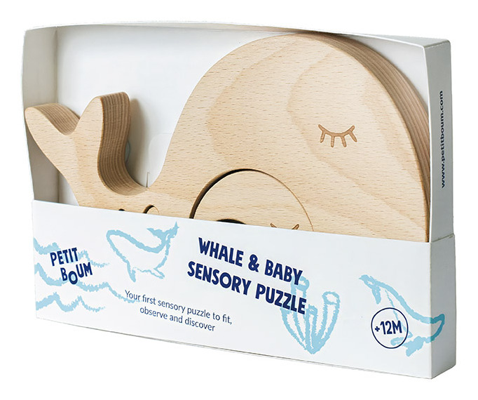 Petit Boum Puzzle Wahle and Baby