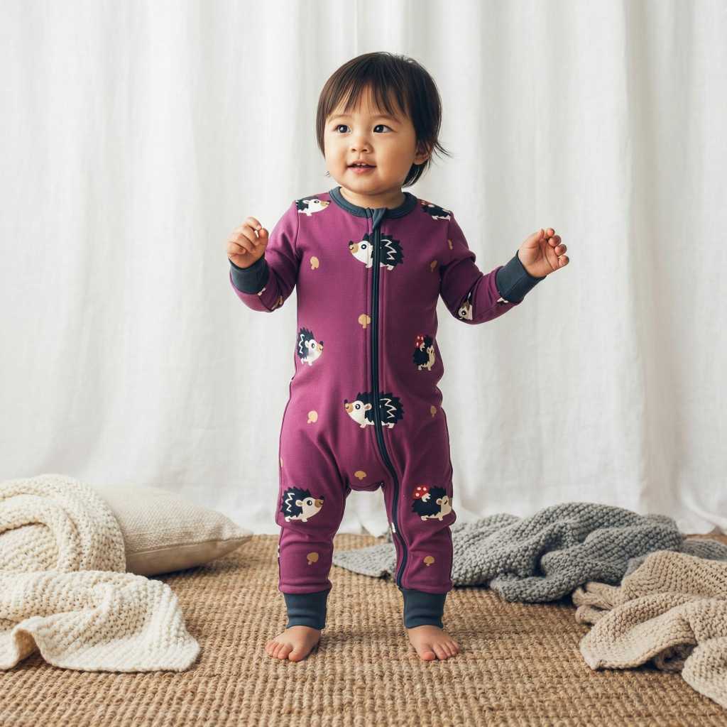 Maxomorra Bodysuit lange HEDGEHOG