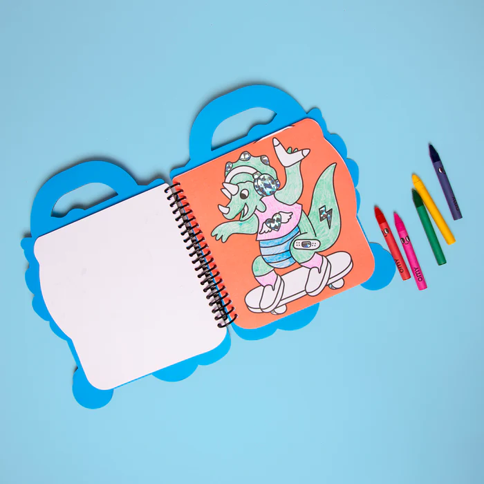 OMY Super Coloring Book + Stickers Dino