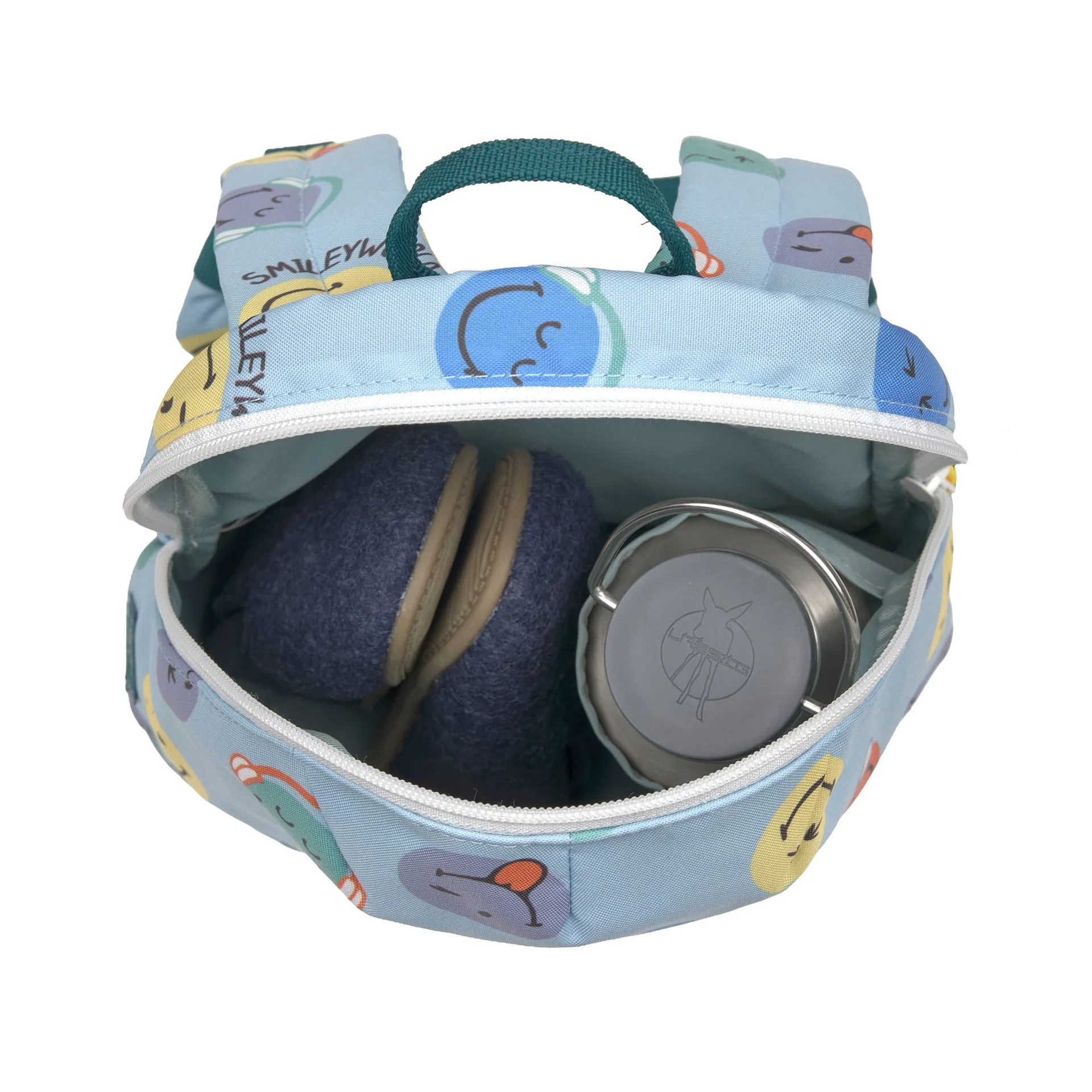 Lässig Tiny Backpack Smiley World blue