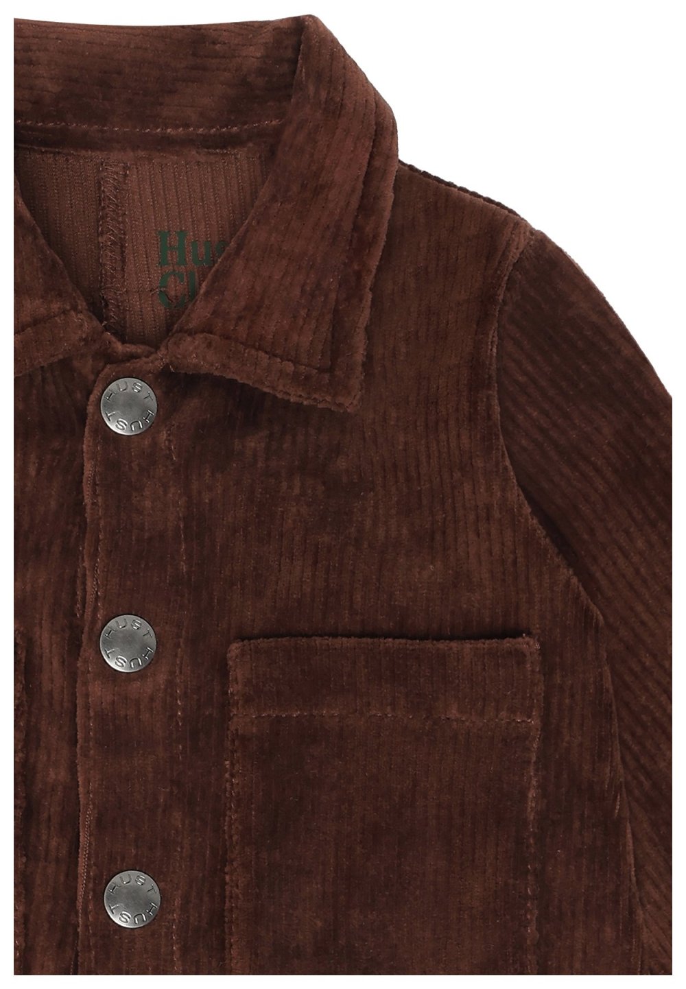 Hust & Claire Baby Latzhose Ribbed velour Soil