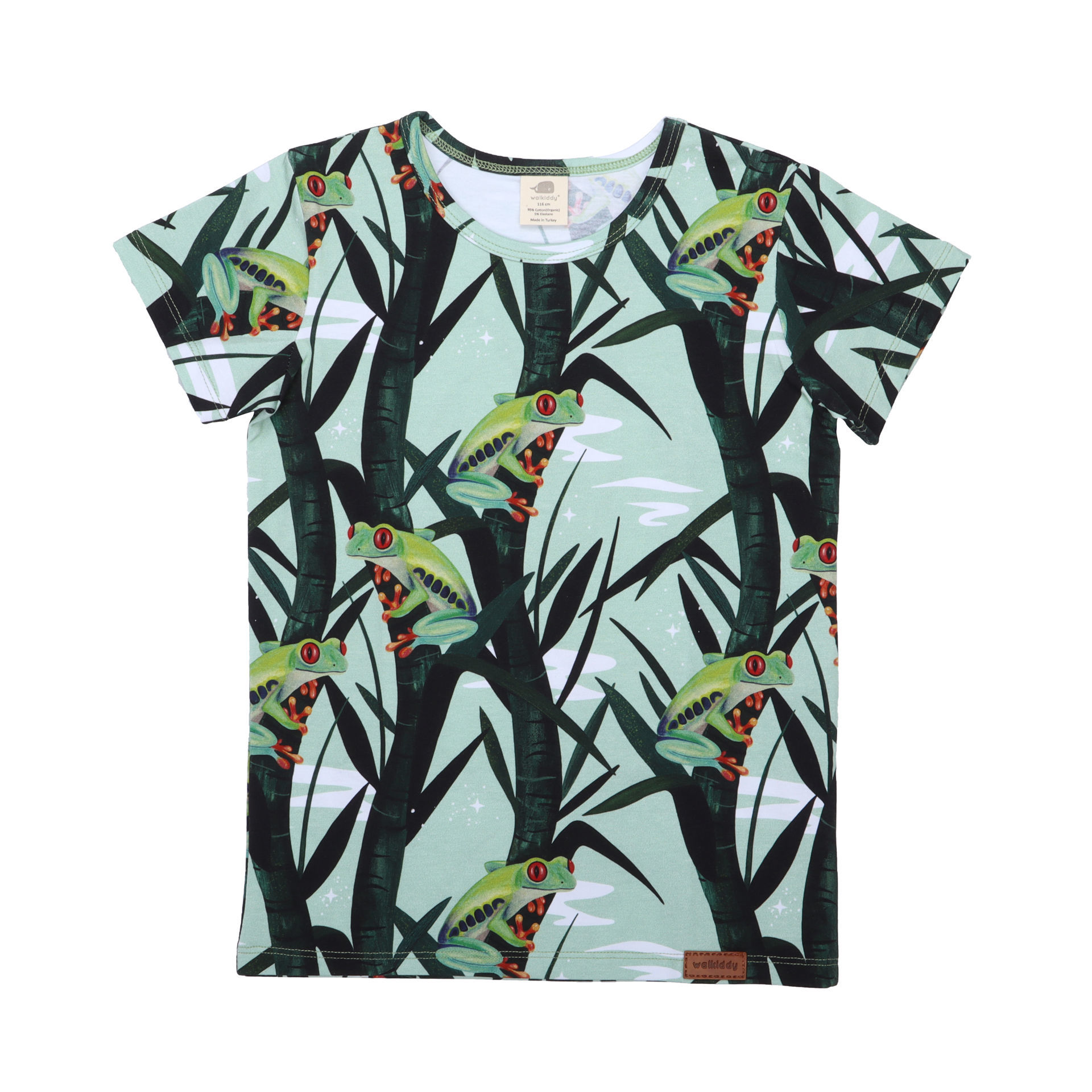 Walkiddy T-Shirt Red/Eyed Tree Frogs