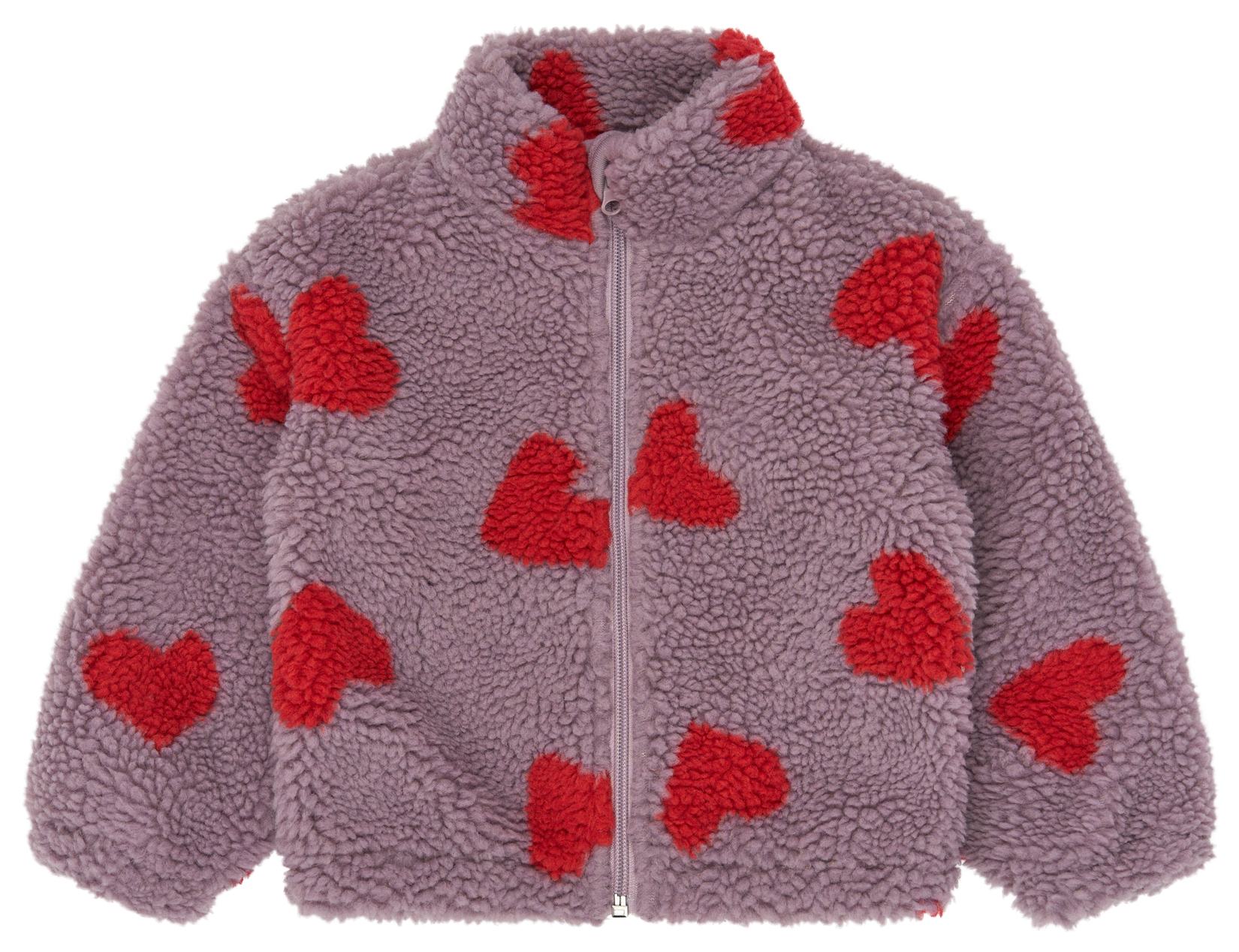 The New Girl Teddyjacke berry