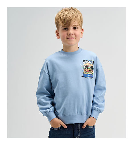 The New Boy Sweatshirt Wanted blue
