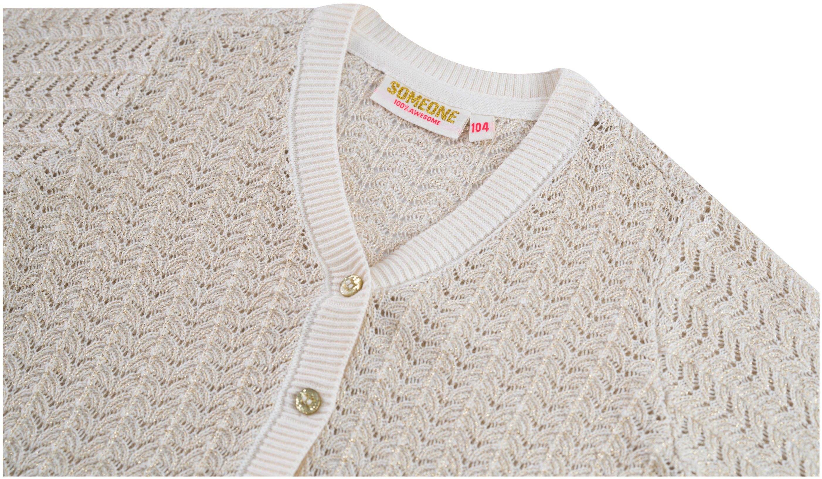 Someone Girl Strickjacke Gold