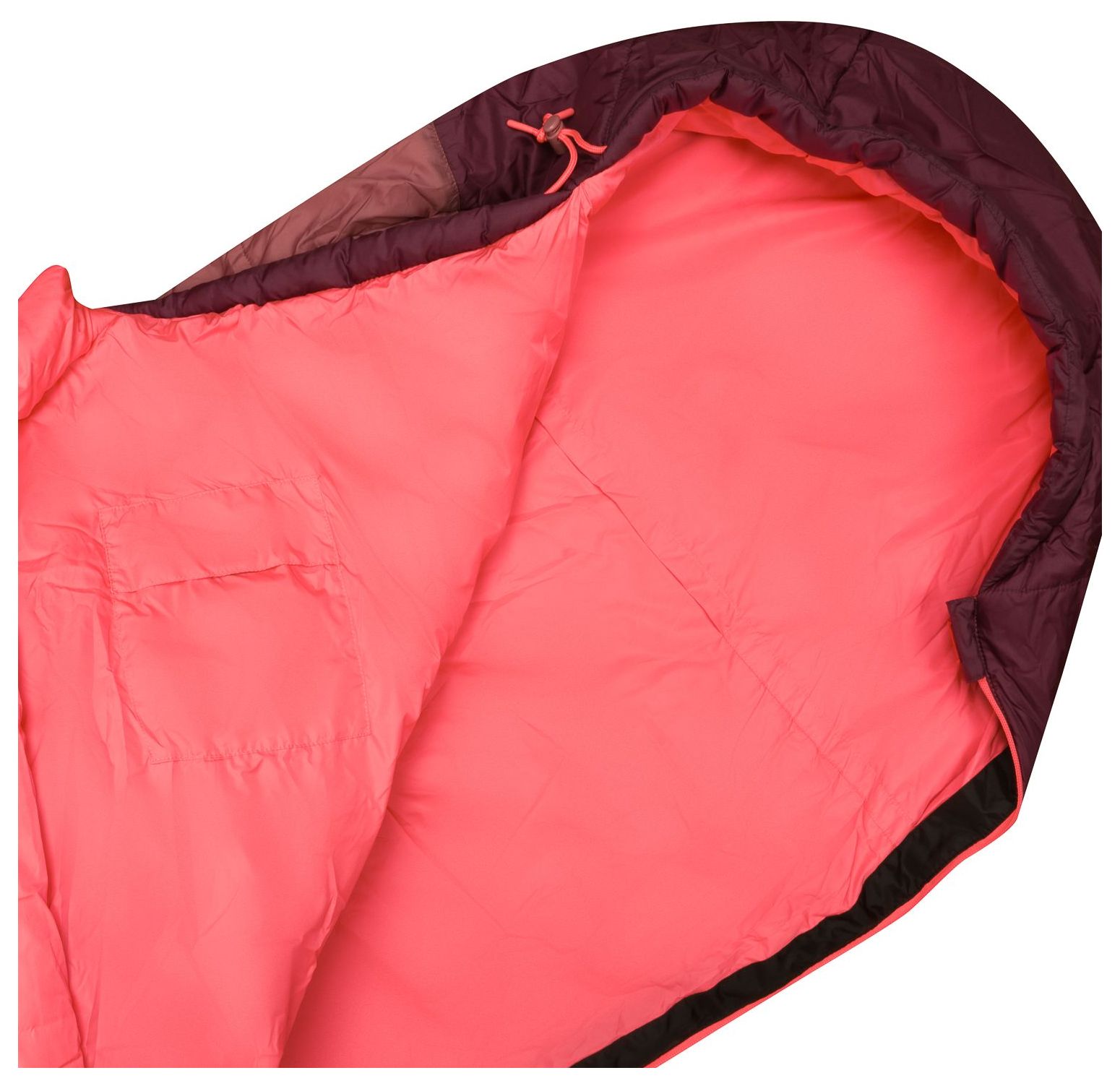 Trollkids Fjell Dreamer, extendable Schlafsack Frozen Berry/Deep Ruby 160-190 x 68 x 45 cm, User height: 130-170 cm