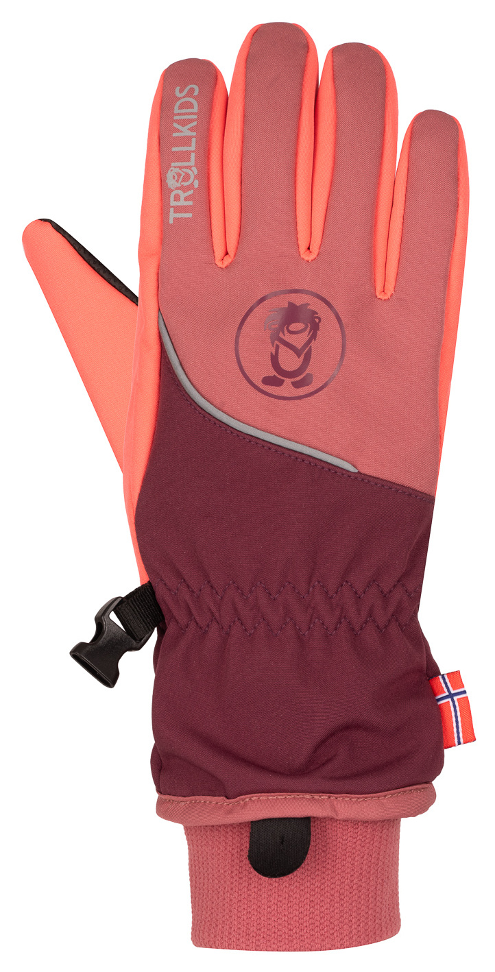 Trollkids Trolltunga Softshell Glove Frozen Berry/Deep Ruby