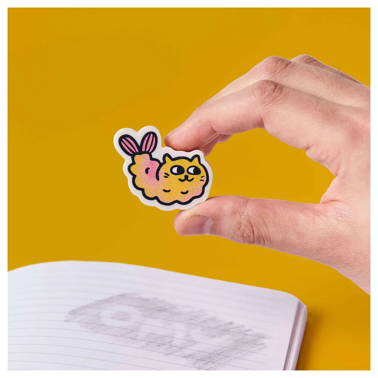 OMY AST ERASER BUDDIES gelb Mewchi