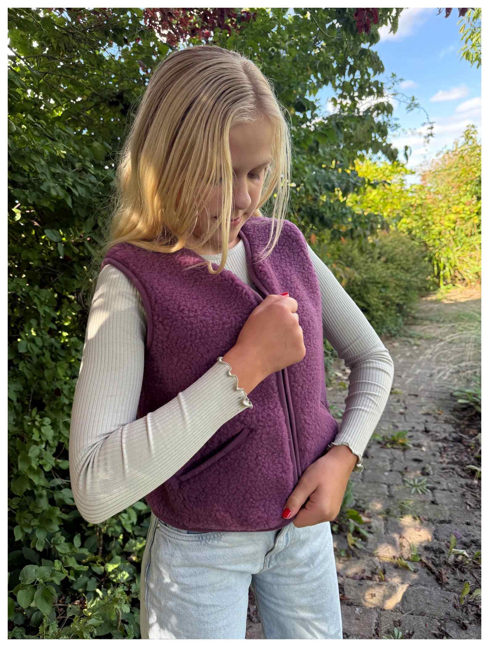 Alwero Weste Junior POS french violet