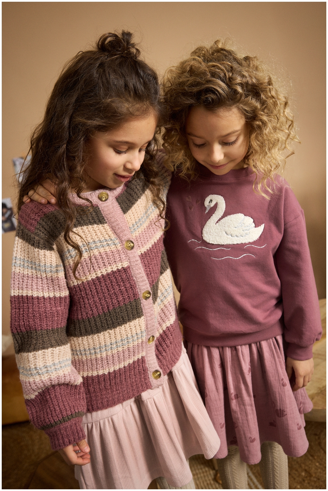 Minymo Girl Cardigan Knit rose
