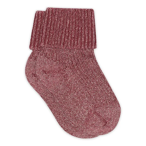 MP Denmark Socken Bambus Glitter maroon