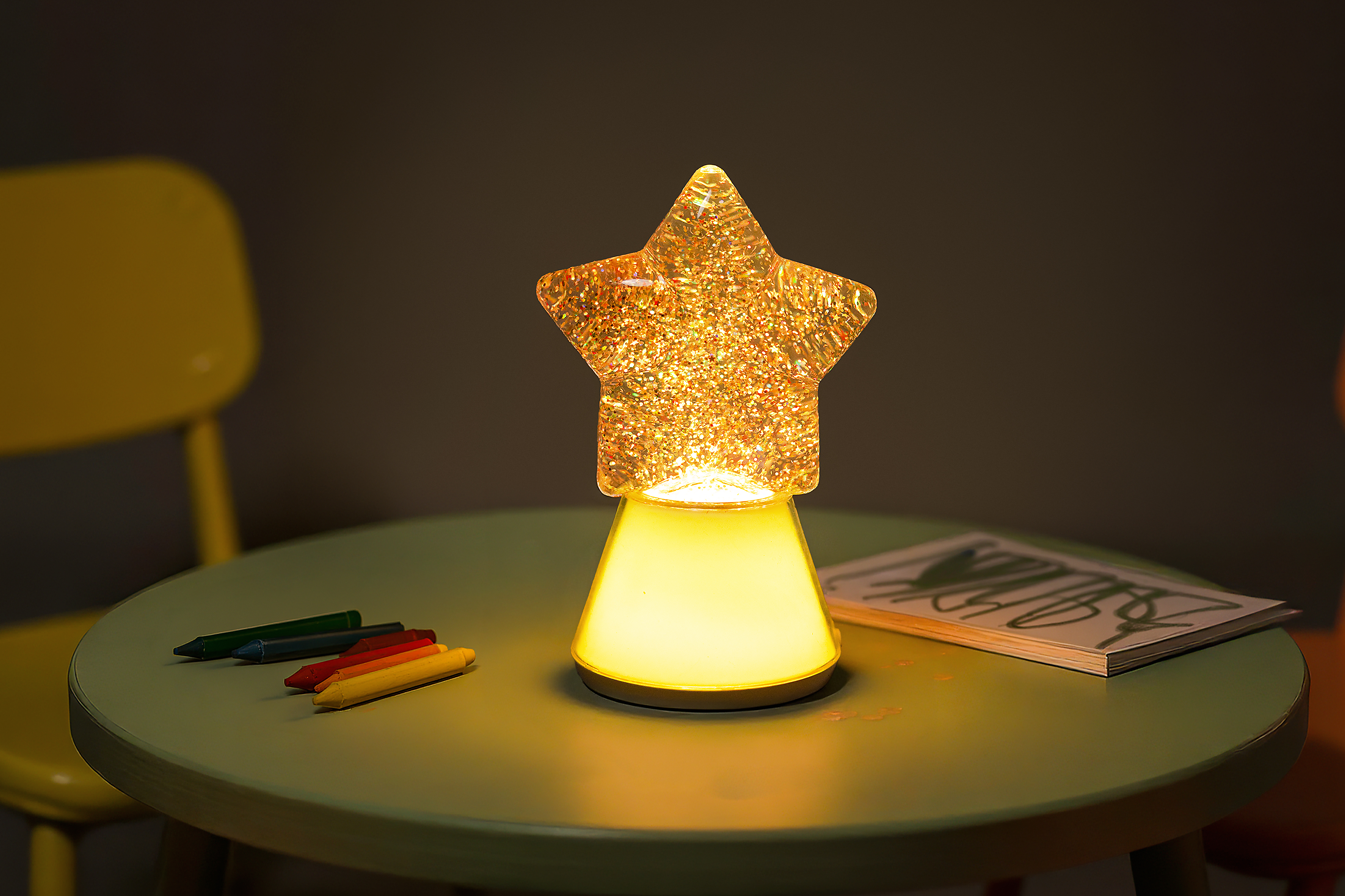 Little L MAGIC GLOW STAR GLITTER LAMP