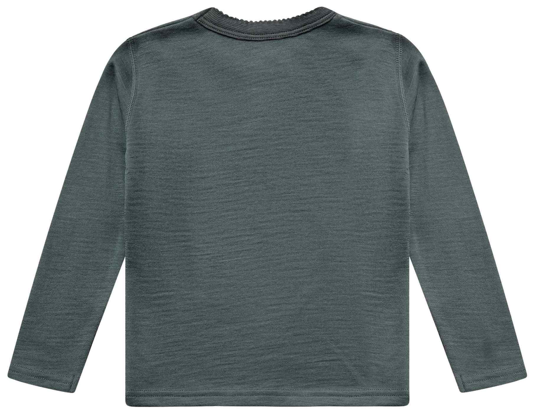 Hust & Claire Langarmshirt Wolle/Bambus Balsam Green
