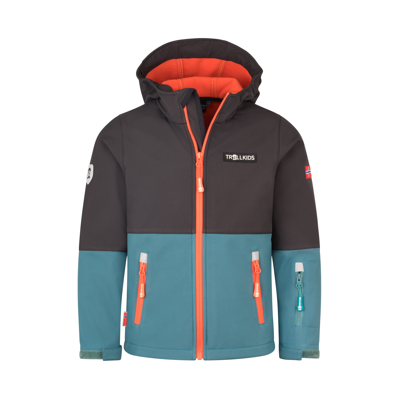 Trollkids Skjorta Softshell Jacke Stormy Blue/Black