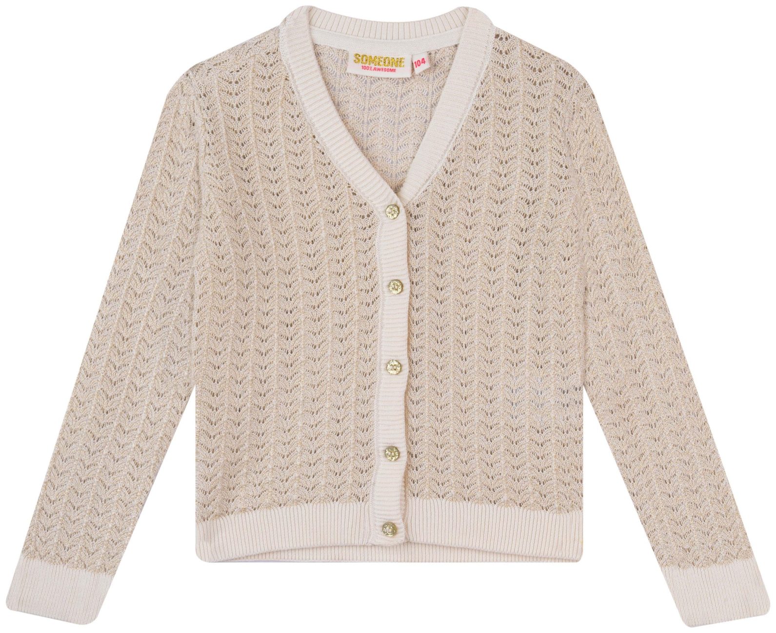 Someone Girl Strickjacke Gold