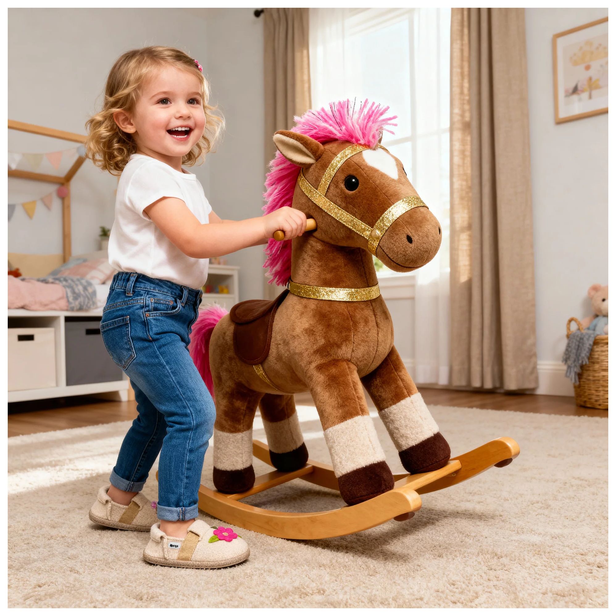 Nanga Hausschuhe Schurwolle Little Horse 2.0 beige