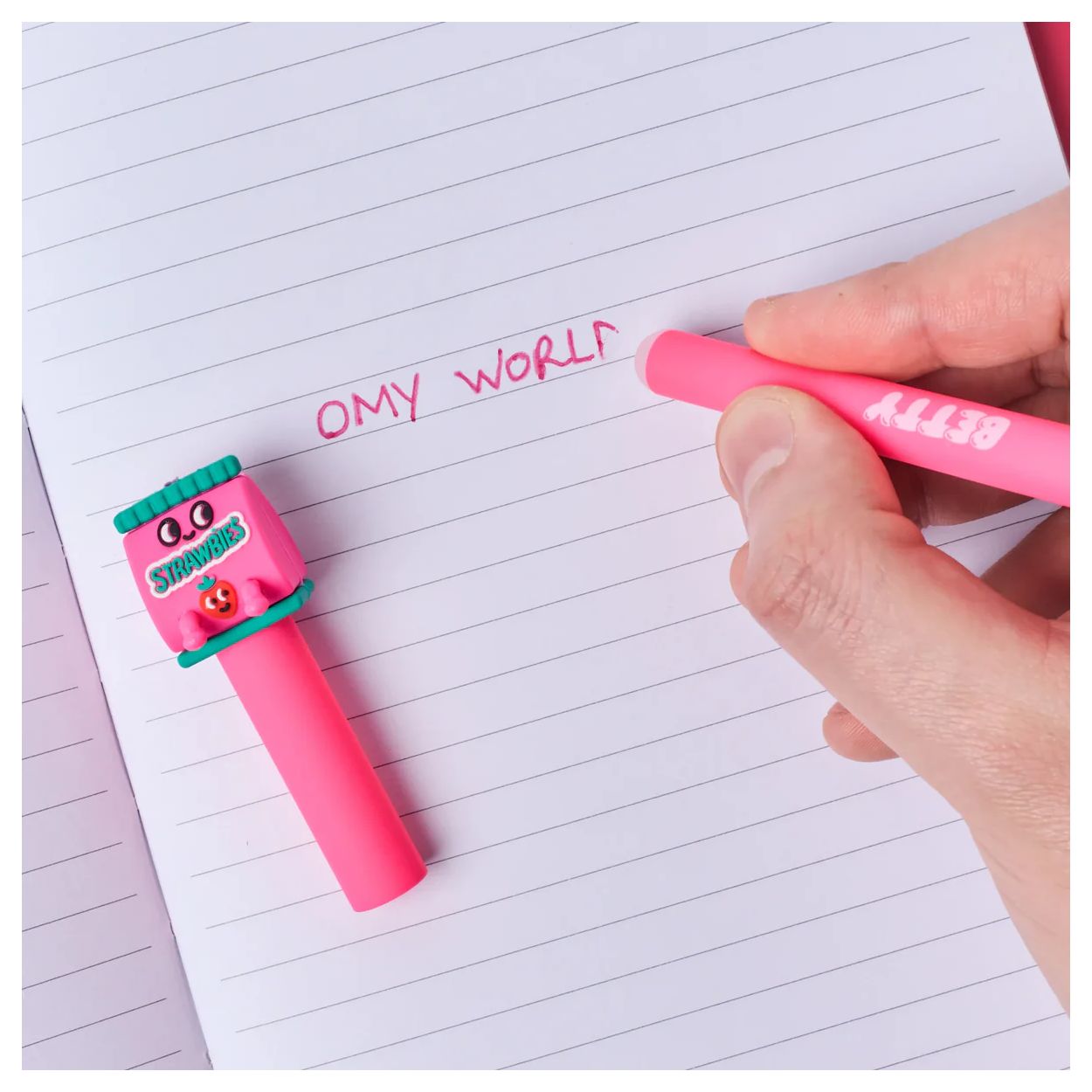 OMY AST PEN BUDDIES pink Betty
