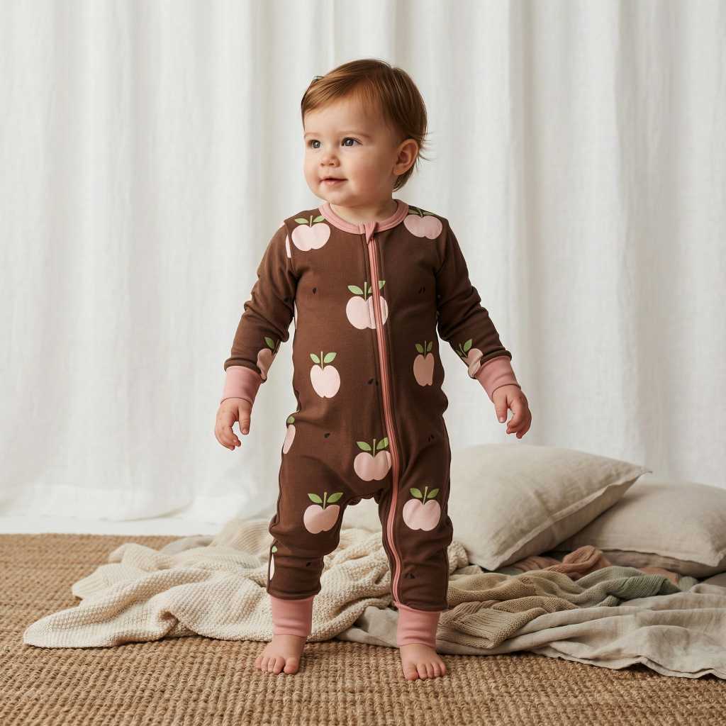 Maxomorra Bodysuit lange APPLE