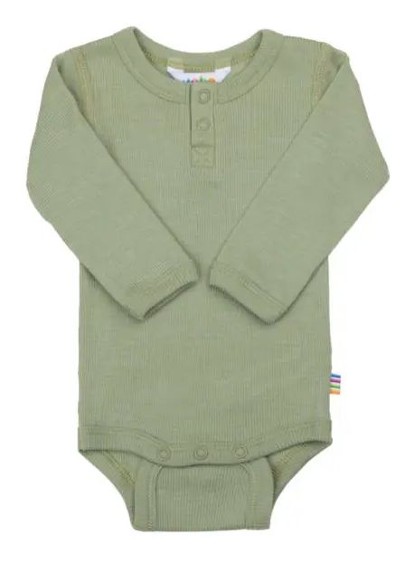 Joha Body langarm Wolle/Seide Uni moos