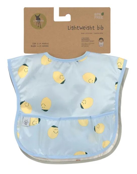 Lässig Lätzchen 2er Set Happy Fruits Lemon