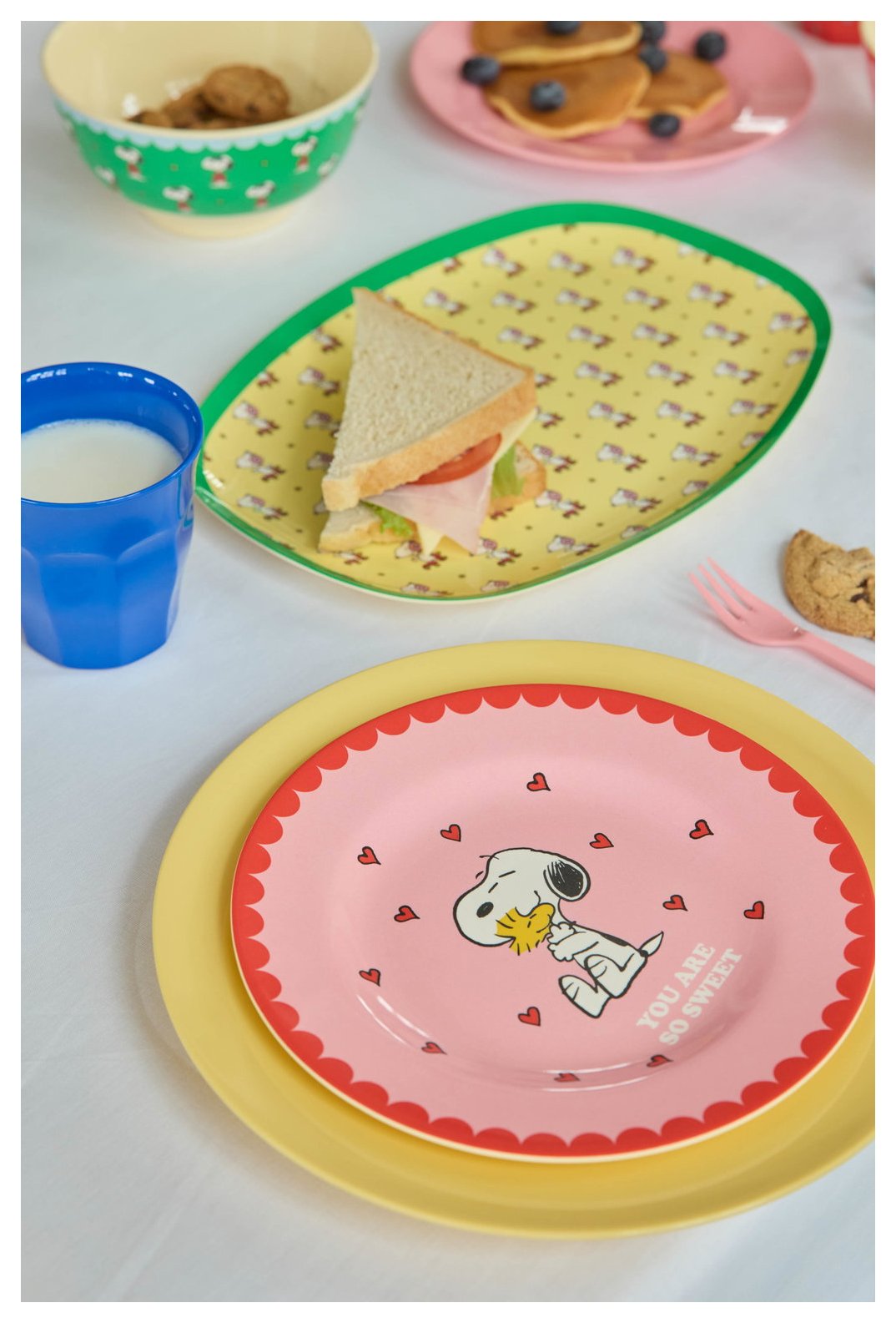 Rice Teller Snoopy Print pink